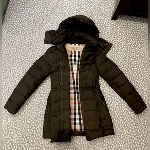 Burberry Brit Trench Puffer - Military Green